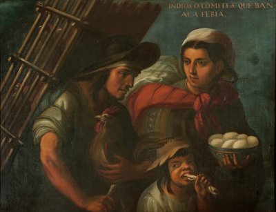 Otomi Indians on the Way to the Fair by Juan Rodríguez Juárez